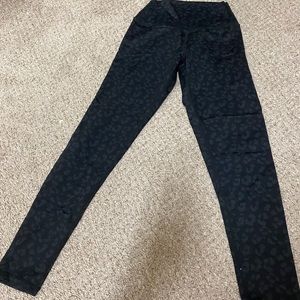 Ryderwear xs black leopard leggings